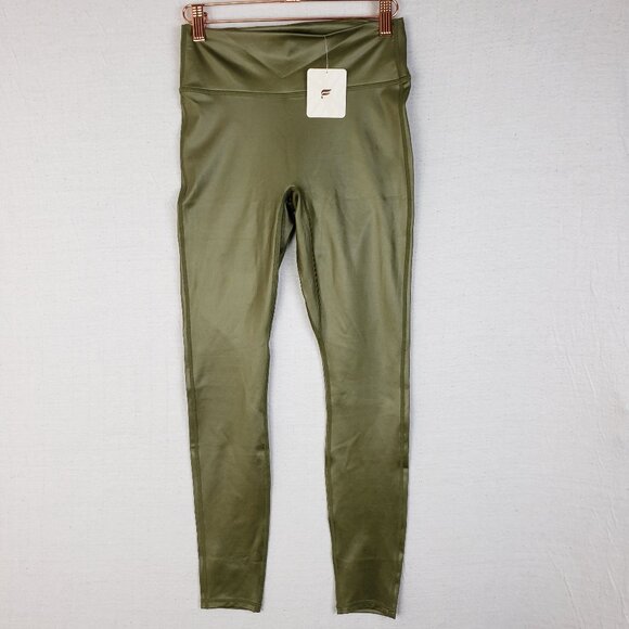 Fabletics NWT Anywhere Motion365+ Shine High-Waisted Legging Size S Moss Green - Picture 2 of 13